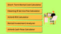 create airbnb, short term rental ROI, profit, cash flow calculator