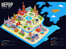 design unique vector map ,city map or event map illustration