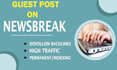 write and publish article on newsbreak