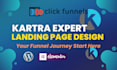design professional sales funnel creation with cartflows and builderall website