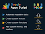 create python apps script,automate excel,csv,json,xml data tasks,web scraping