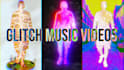 make a distorted glitch style music video
