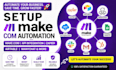 setup make com automation made com api integration zapier, airtable manychat