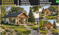 design tiny house, cabin house, container house and small house in 3d