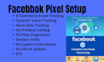 do expert in facebook pixel setup or ecommerce tracking