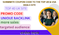 do promo code, voucher coupon code submissions on top uk and us coupon deal site