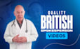 be your british ugc doctor spokesperson in a lab coat
