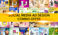 create eye catching social media posts combo package