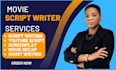 do movie scriptwriting, screenwriting, screenplay, feature film script treatment