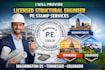 licensed structural engineer, pe stamp for washington dc, tennessee, colorado