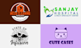 do cool creative modern business logo design