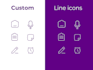 design custom, line icons, and minimalist icons in 24 hours