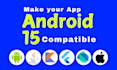 update your app target sdk 35 to meet latest play console requirements