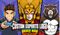 design a mascot logo for gaming and esports