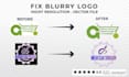 recreate blurry logo into HD vector