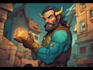draw a fantasy character ilustration