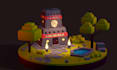game model, animation ,hand paint texturing