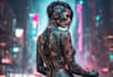 create art in cyberpunk style