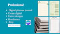 design canva ebook, worksheet, journal, planner, checklist