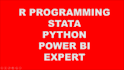 train r programming , power bi , python , stata , data analysis