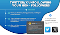 manually unfollow your twitter x followings
