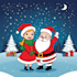 draw a cartoon christmas card