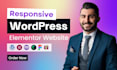 design responsive wordpress website using elementor pro