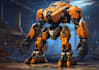 draw unique mecha robot