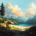 draw background and landscape art