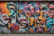 create unique street art graffiti collage