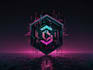do crypto cyberpunk glitch logo