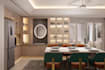 design kitchen interior in 3d model and render