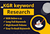 do best kgr keyword research for your website