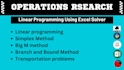 do complex tasks involving linear programming and operations research