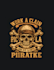 design character cartoon skull pirate logo