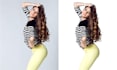 cutout image with hair masking