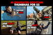 create ai generated bodycam thumbnails