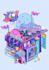 create retro 8bit style pixel art background illustration