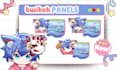 create vtuber twitch panels, overlay for your stream
