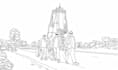 create black and white illustration