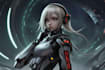 make a sci fi character and sci fi art