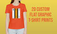 draw unique custom illustration t shirt design