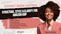 copy edit, developmental, and structure edit self help ebook, memoir, for amazon