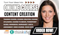 do online course content creation book writer course curriculum course website