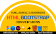 do pixel perfect HTML conversion, figma to html, psd to html