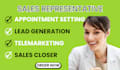 do online sales closer sales representative sales lead generation telemarketing