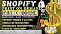 do shopify website design shopify product listing shopify print on demand store