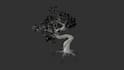 create custom tree 3d model with wind effect