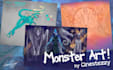 draw monster art for you