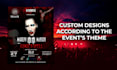 design a custom flyer for a live music show